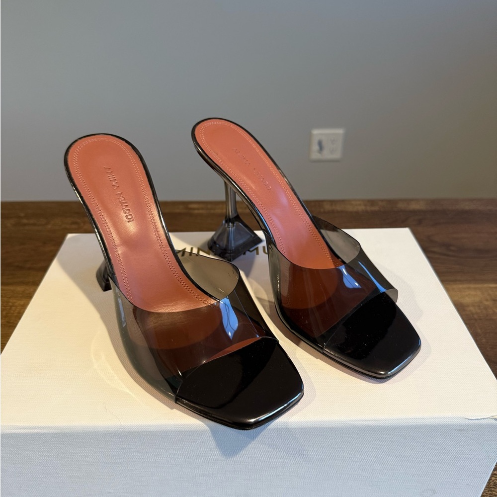 Amina Muaddi Lupida Glass Slipper